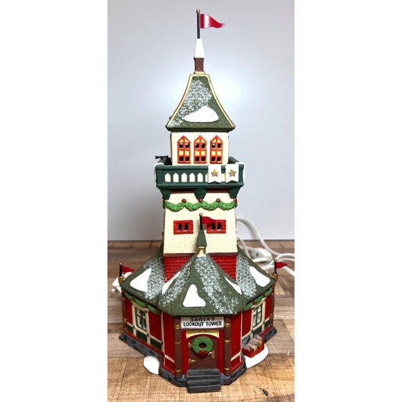 Department 56 Santas Lookout Tower North Pole Series - Picture 1 of 6